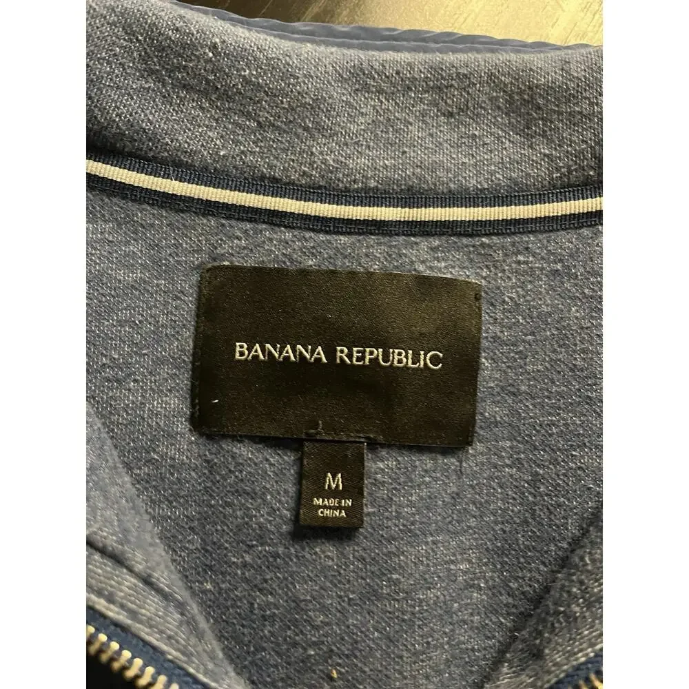 Banana Republic Blue Full Zip Track Jacket Men’s Medium